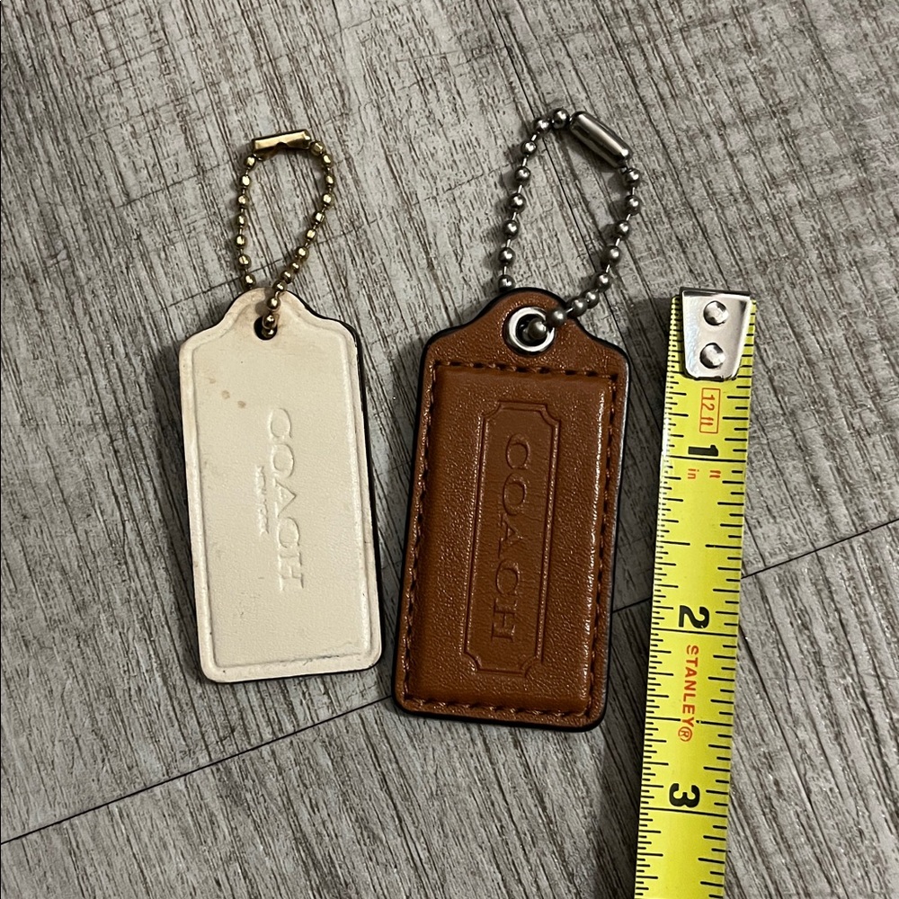 Coach Leather Keychain/tag Duo - Picture 3 of 6